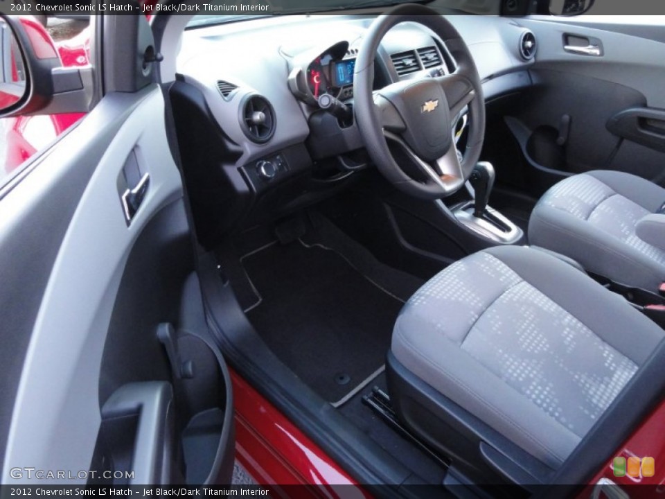 Jet Black/Dark Titanium Interior Prime Interior for the 2012 Chevrolet Sonic LS Hatch #56748261