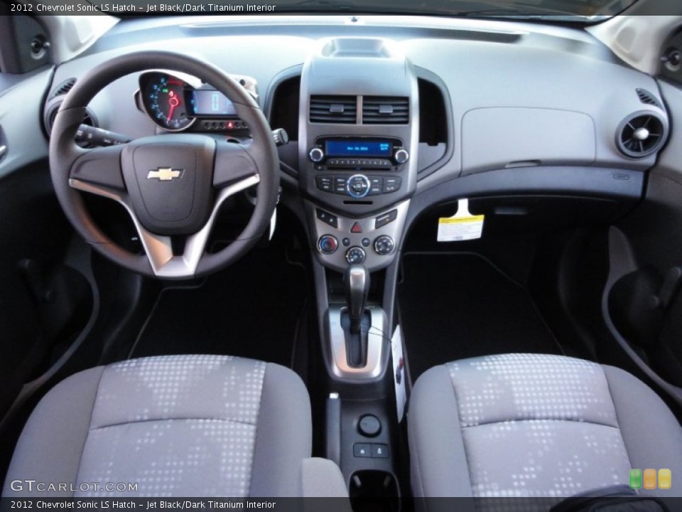 Jet Black/Dark Titanium Interior Dashboard for the 2012 Chevrolet Sonic LS Hatch #56748279