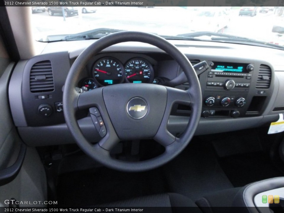 Dark Titanium Interior Steering Wheel for the 2012 Chevrolet Silverado 1500 Work Truck Regular Cab #56749134