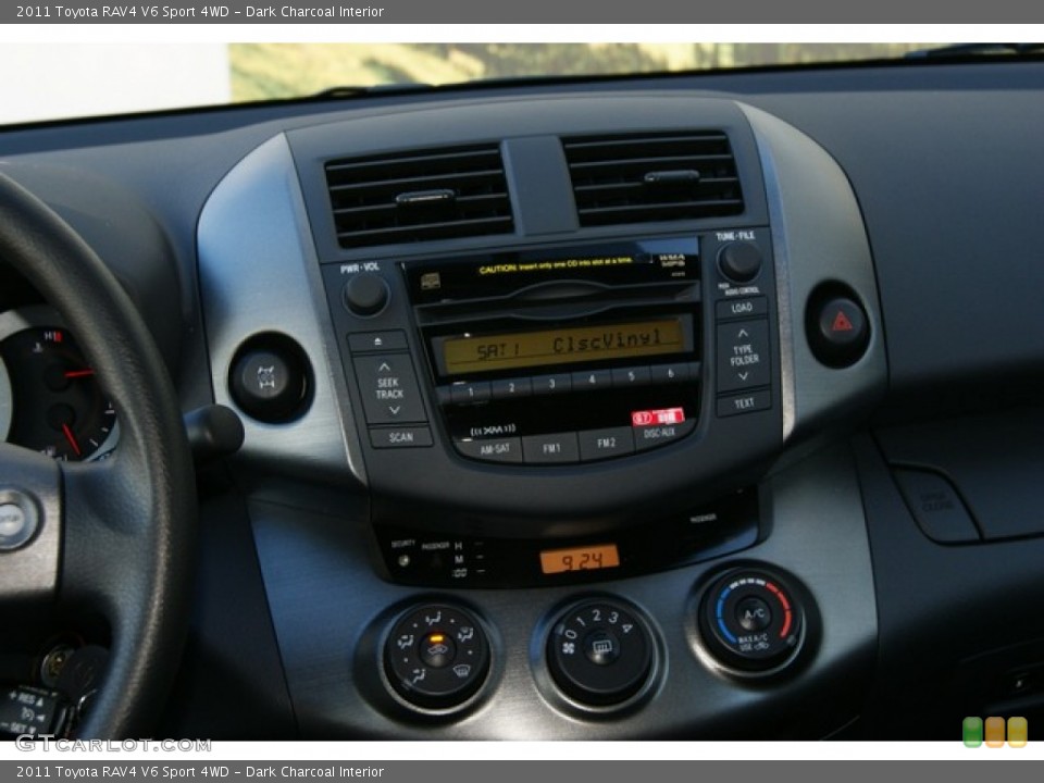 Dark Charcoal Interior Controls for the 2011 Toyota RAV4 V6 Sport 4WD #56750031