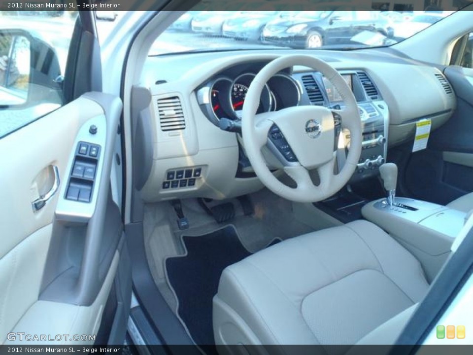 Beige Interior Dashboard for the 2012 Nissan Murano SL #56753331