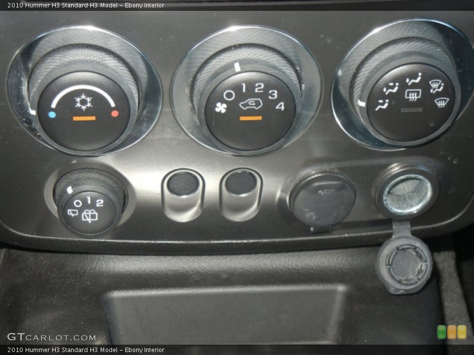Ebony Interior Controls for the 2010 Hummer H3  #56754201