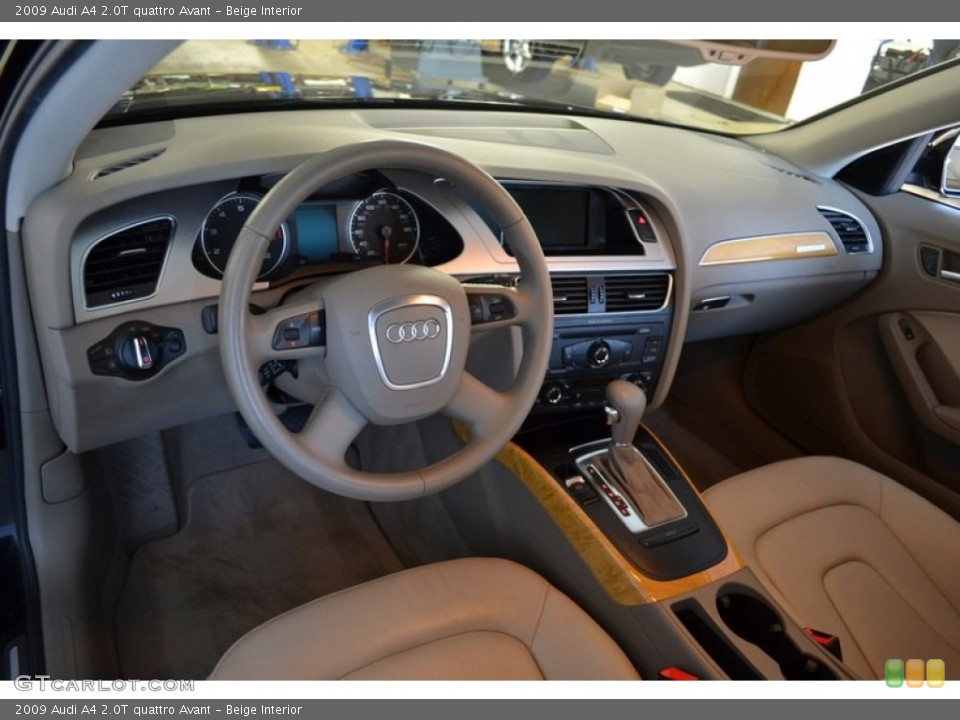 Beige Interior Dashboard for the 2009 Audi A4 2.0T quattro Avant #56756181
