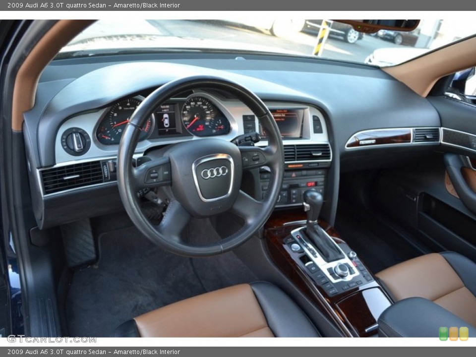 Amaretto/Black Interior Dashboard for the 2009 Audi A6 3.0T quattro Sedan #56756640