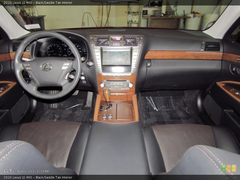 Black/Saddle Tan Interior Dashboard for the 2010 Lexus LS 460 #56757759