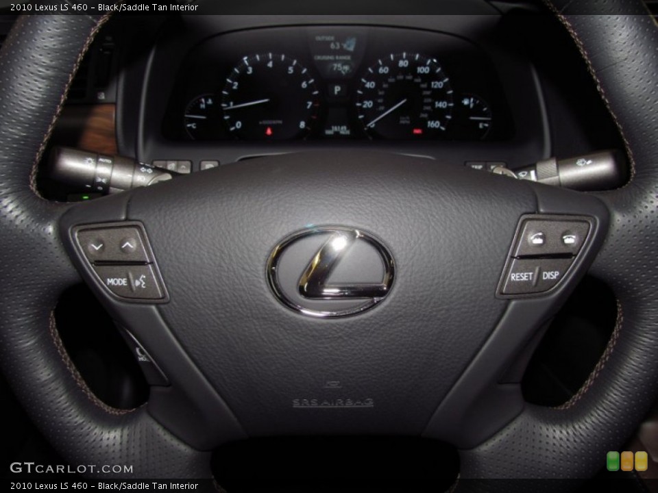 Black/Saddle Tan Interior Controls for the 2010 Lexus LS 460 #56757771