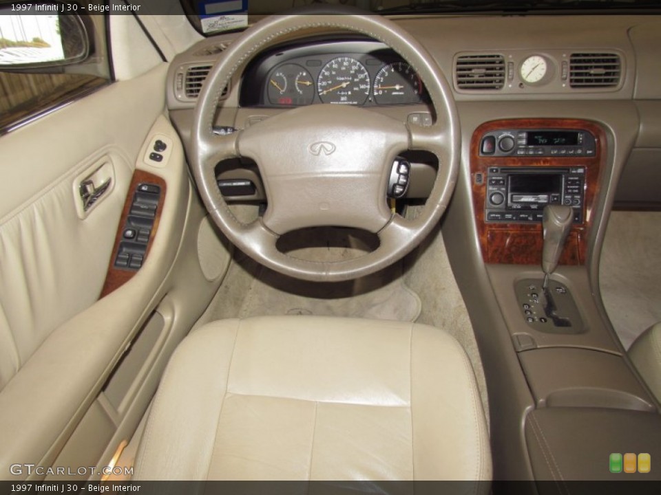 Beige Interior Dashboard for the 1997 Infiniti J 30 #56758144