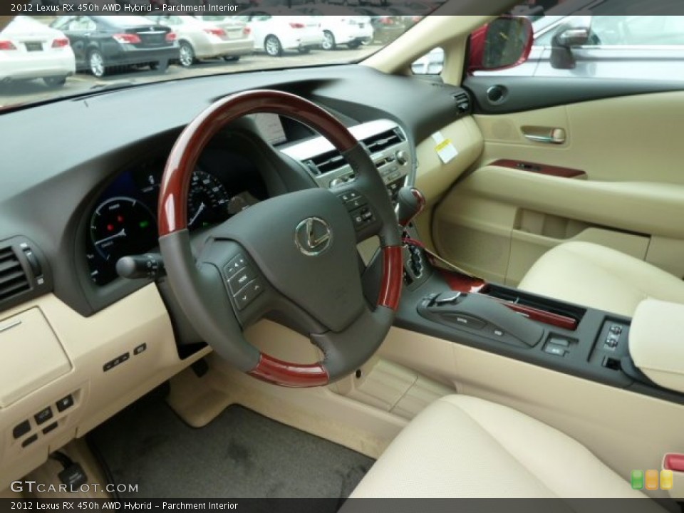 Parchment Interior Prime Interior for the 2012 Lexus RX 450h AWD Hybrid #56758521