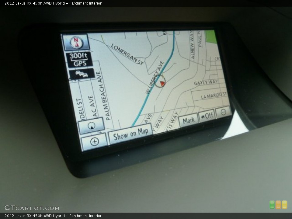 Parchment Interior Navigation for the 2012 Lexus RX 450h AWD Hybrid #56758533
