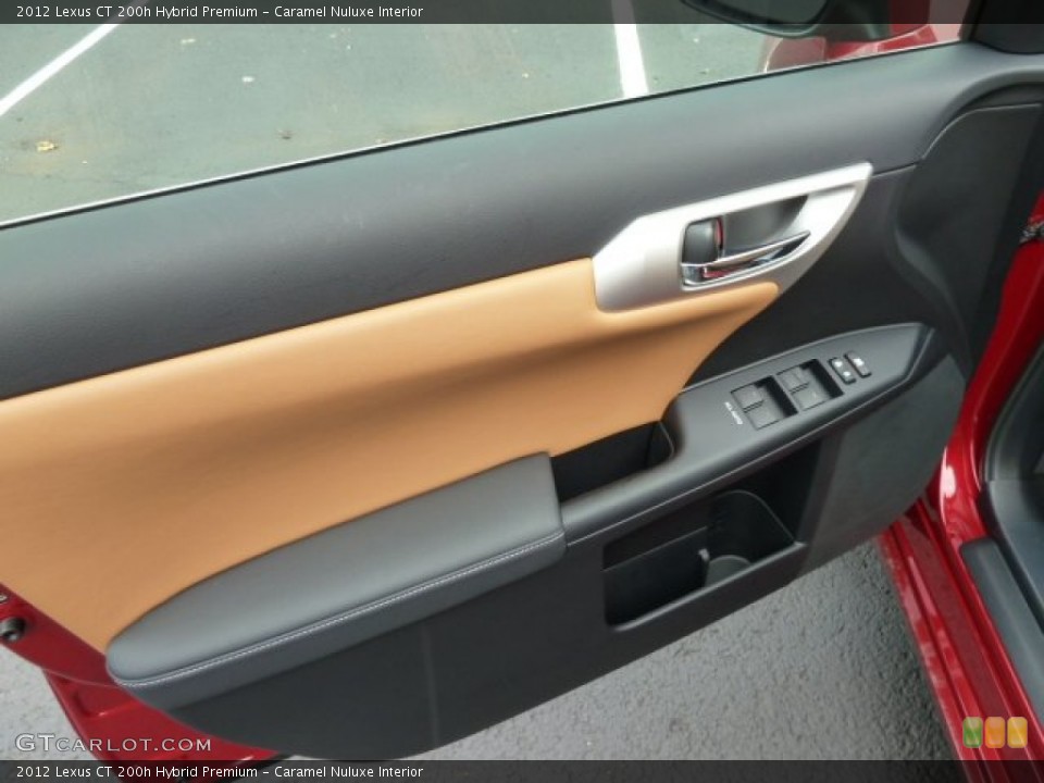 Caramel Nuluxe Interior Door Panel for the 2012 Lexus CT 200h Hybrid Premium #56758755