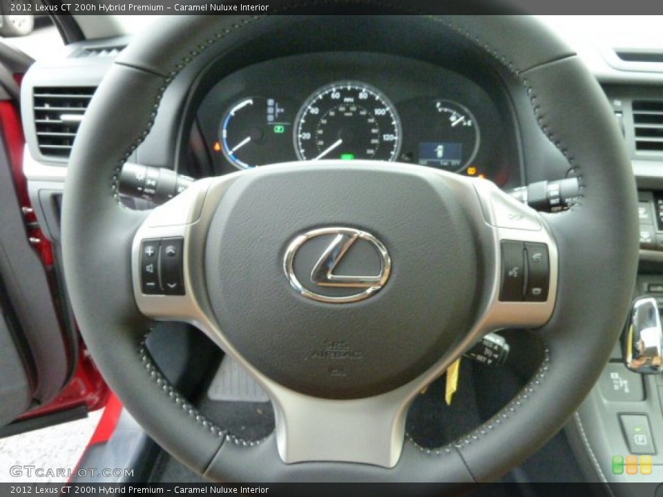Caramel Nuluxe Interior Steering Wheel for the 2012 Lexus CT 200h Hybrid Premium #56758775