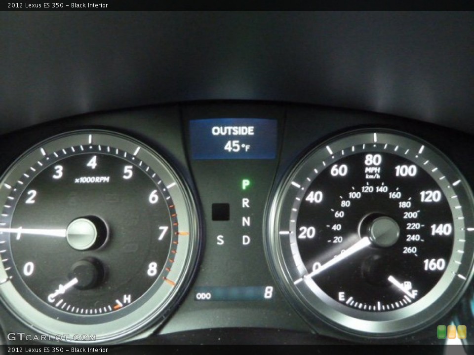 Black Interior Gauges for the 2012 Lexus ES 350 #56759028