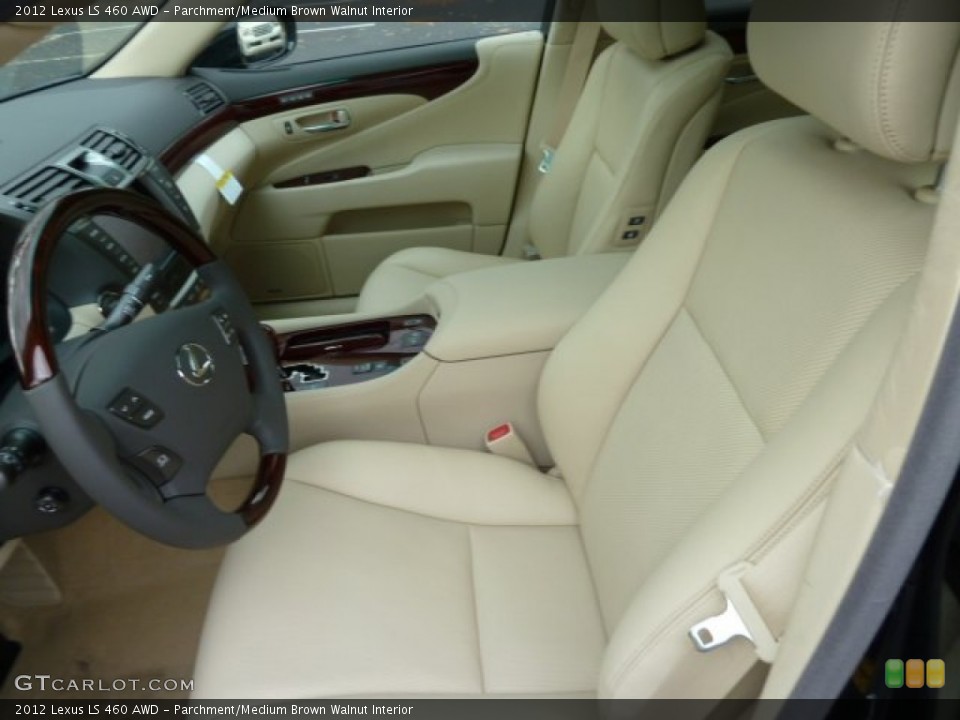 Parchment/Medium Brown Walnut Interior Photo for the 2012 Lexus LS 460 AWD #56759094