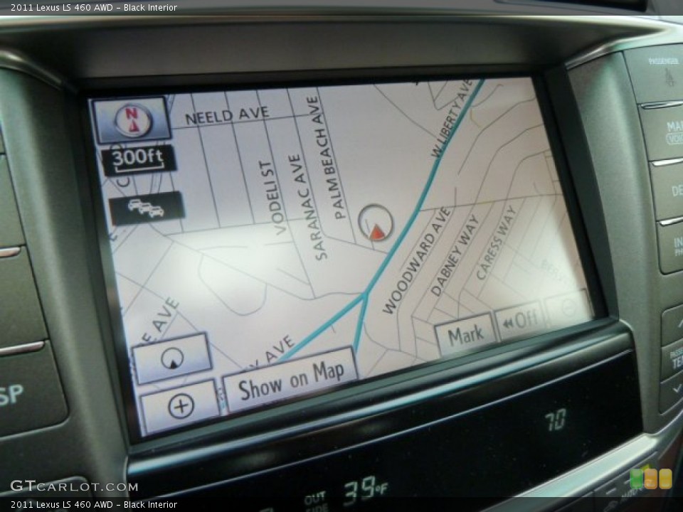 Black Interior Navigation for the 2011 Lexus LS 460 AWD #56759247