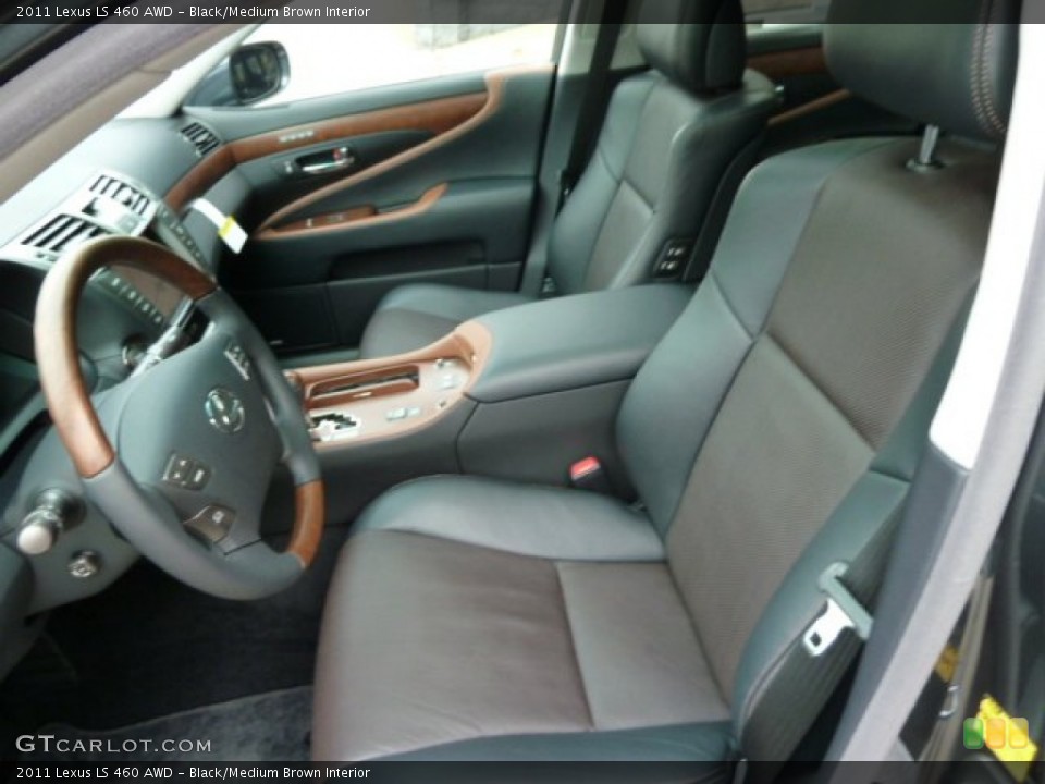 Black/Medium Brown Interior Photo for the 2011 Lexus LS 460 AWD #56759328