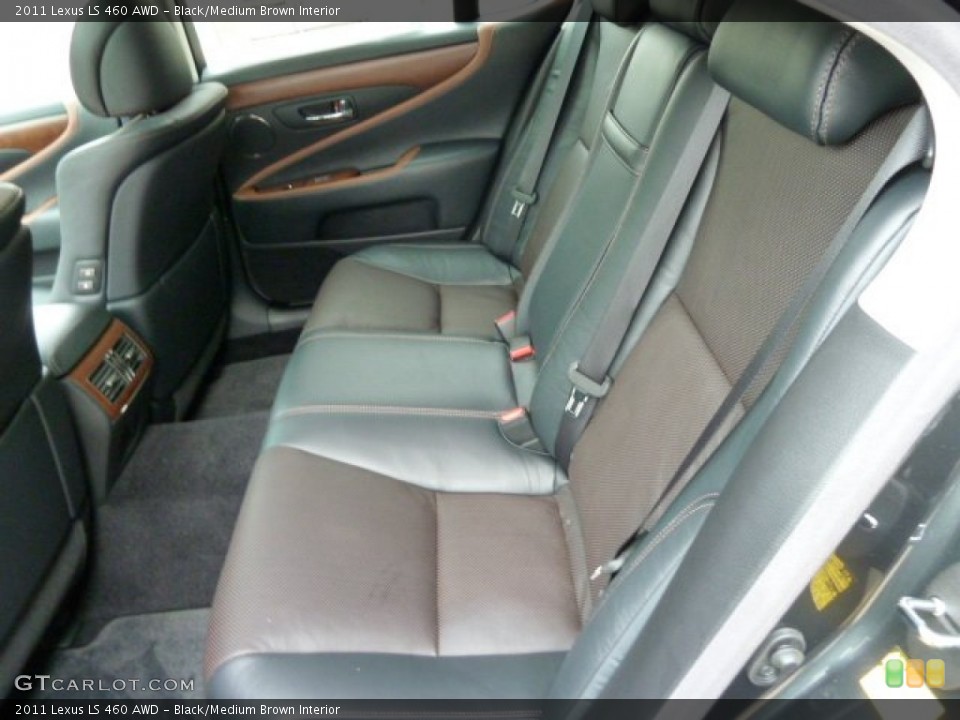 Black/Medium Brown Interior Photo for the 2011 Lexus LS 460 AWD #56759334