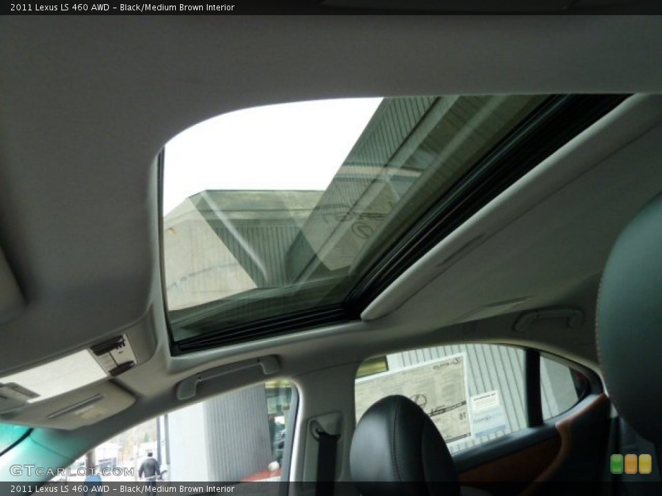 Black/Medium Brown Interior Sunroof for the 2011 Lexus LS 460 AWD #56759358