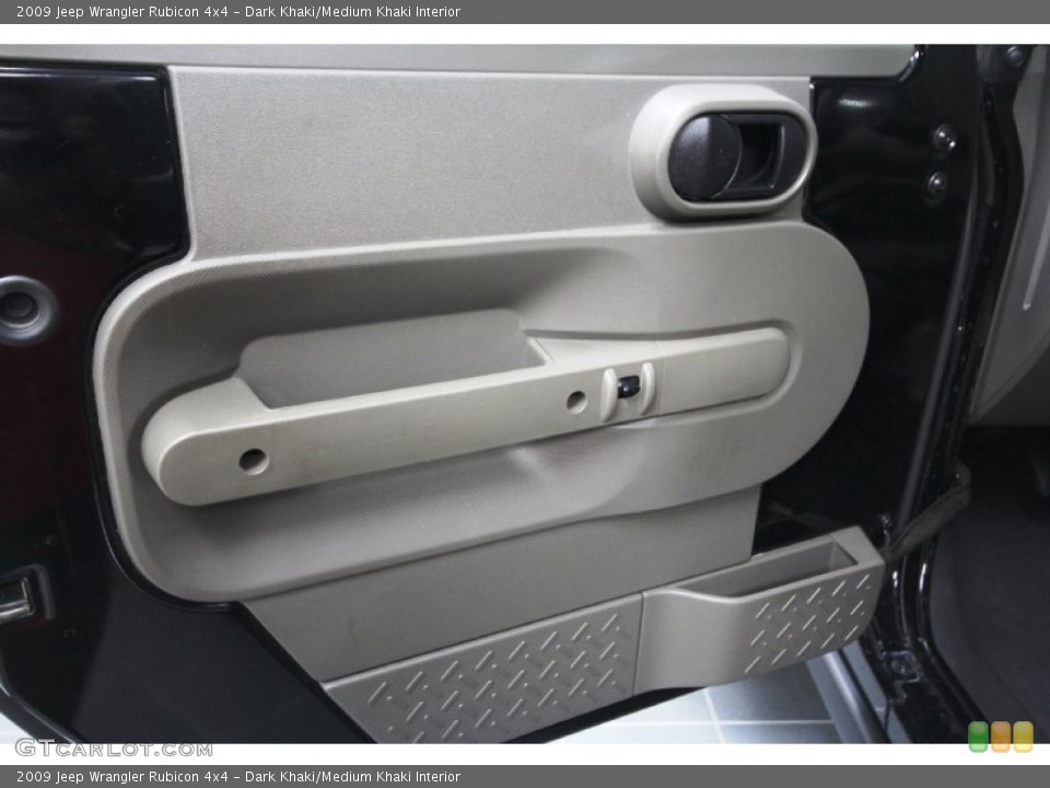 Dark Khaki/Medium Khaki Interior Door Panel for the 2009 Jeep Wrangler Rubicon 4x4 #56760069