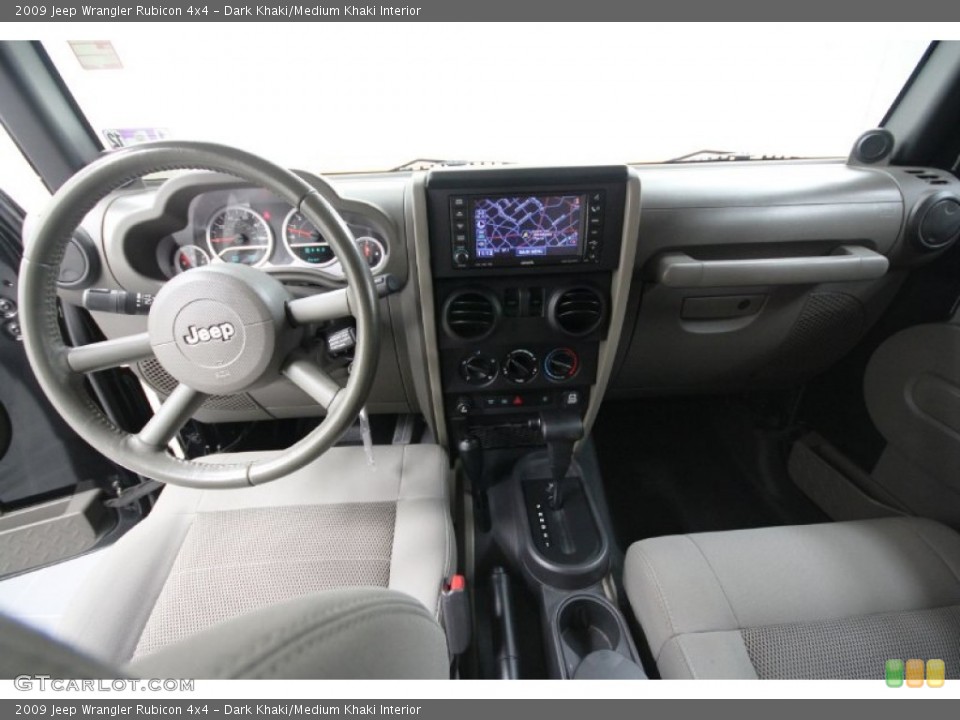 Dark Khaki/Medium Khaki Interior Dashboard for the 2009 Jeep Wrangler Rubicon 4x4 #56760093