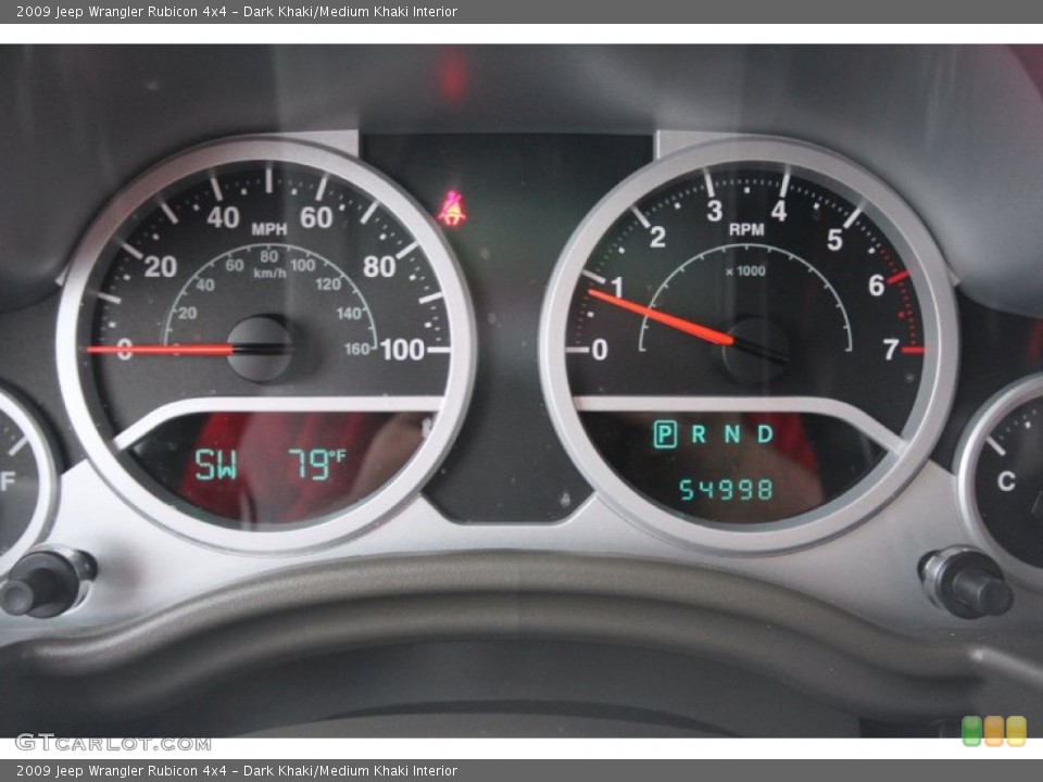 Dark Khaki/Medium Khaki Interior Gauges for the 2009 Jeep Wrangler Rubicon 4x4 #56760123