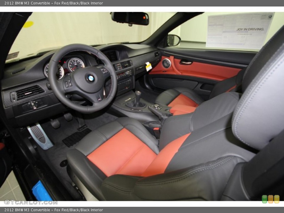 Fox Red/Black/Black Interior Photo for the 2012 BMW M3 Convertible #56760234