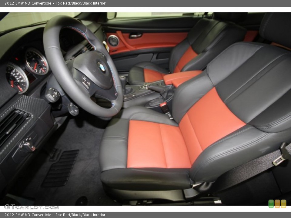 Fox Red/Black/Black Interior Photo for the 2012 BMW M3 Convertible #56760237