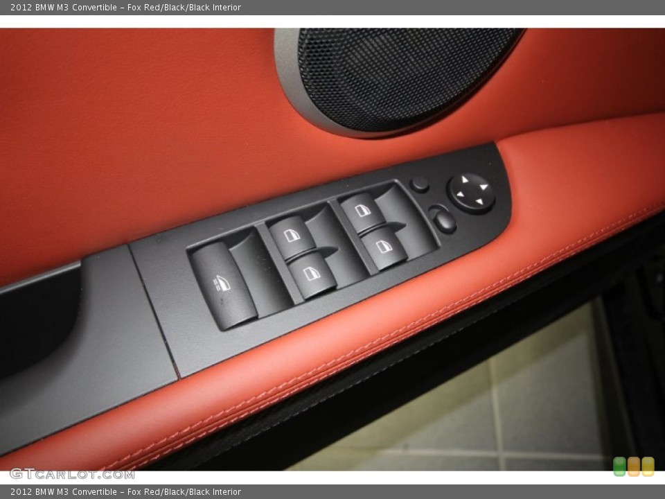 Fox Red/Black/Black Interior Controls for the 2012 BMW M3 Convertible #56760246