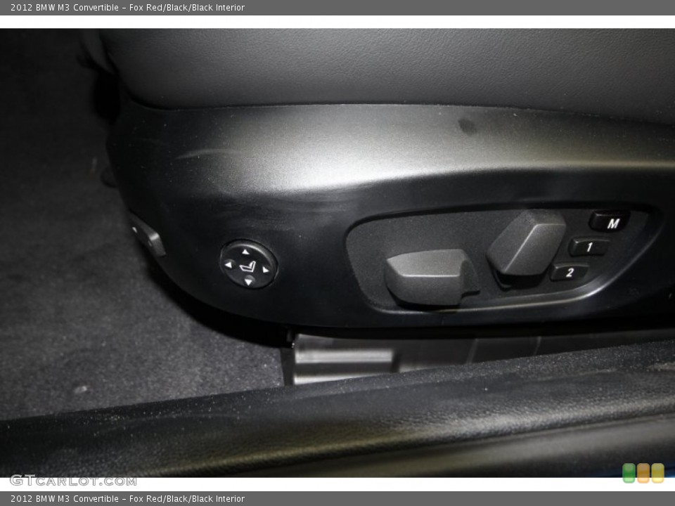 Fox Red/Black/Black Interior Controls for the 2012 BMW M3 Convertible #56760249