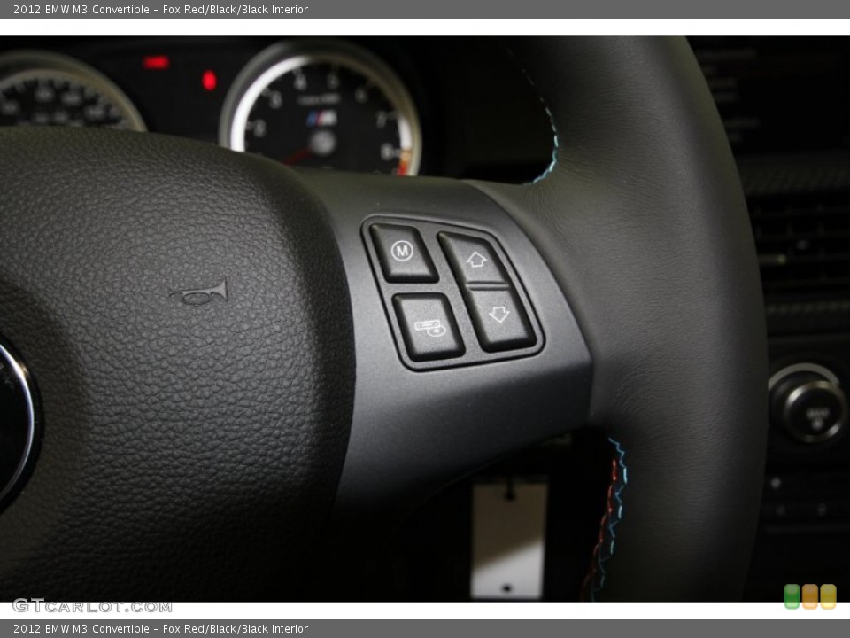 Fox Red/Black/Black Interior Controls for the 2012 BMW M3 Convertible #56760267