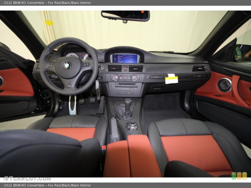 Fox Red/Black/Black Interior Dashboard for the 2012 BMW M3 Convertible #56760273