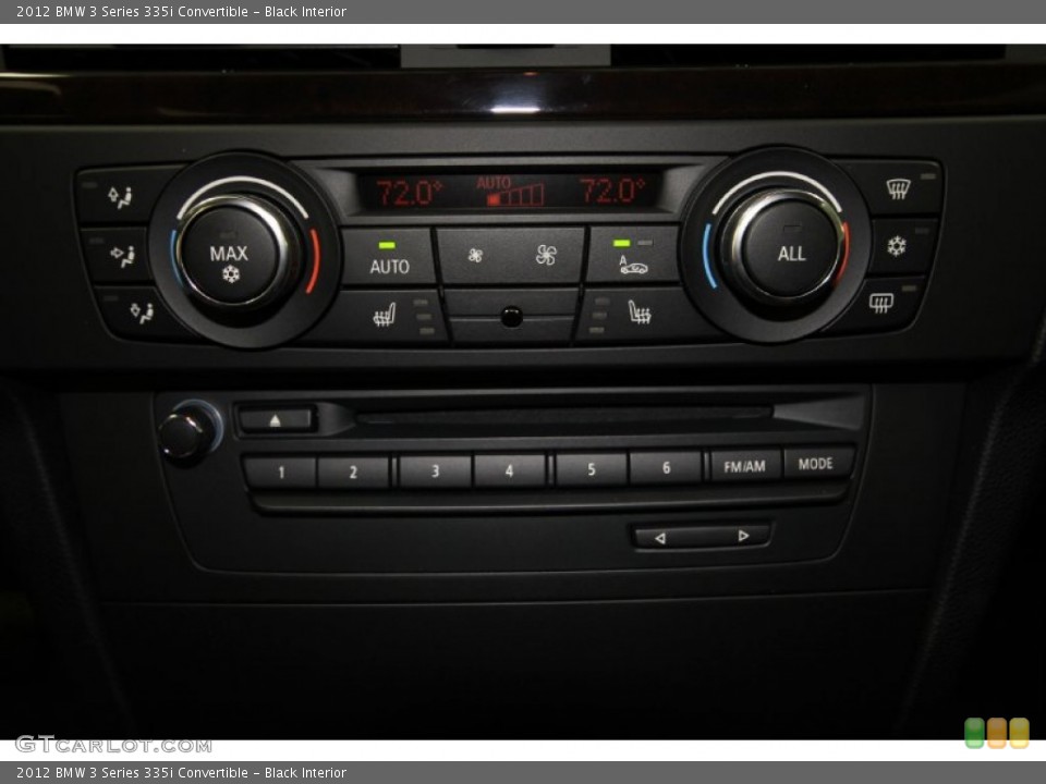 Black Interior Controls for the 2012 BMW 3 Series 335i Convertible #56760333