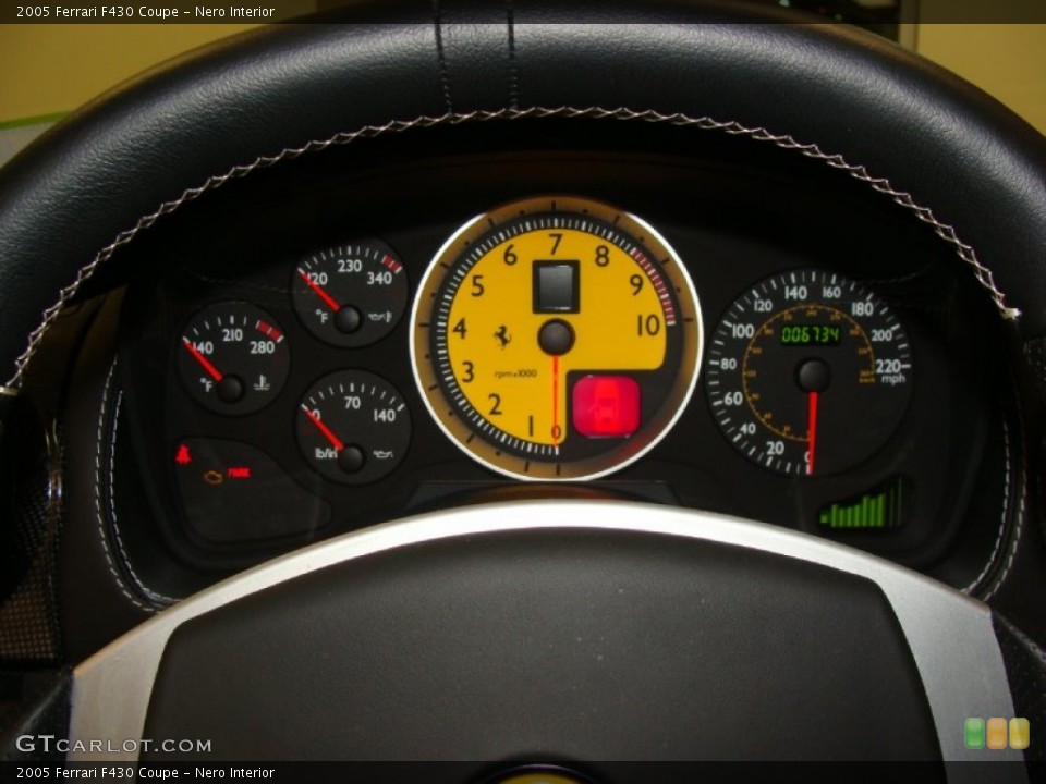 Nero Interior Gauges for the 2005 Ferrari F430 Coupe #56763315