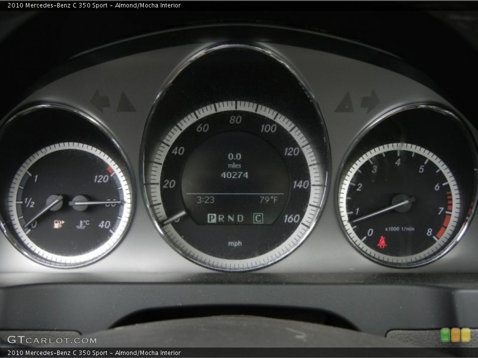 Almond/Mocha Interior Gauges for the 2010 Mercedes-Benz C 350 Sport #56765662