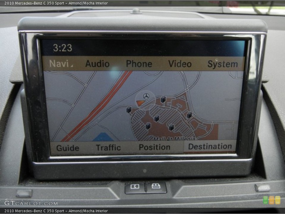 Almond/Mocha Interior Navigation for the 2010 Mercedes-Benz C 350 Sport #56765679