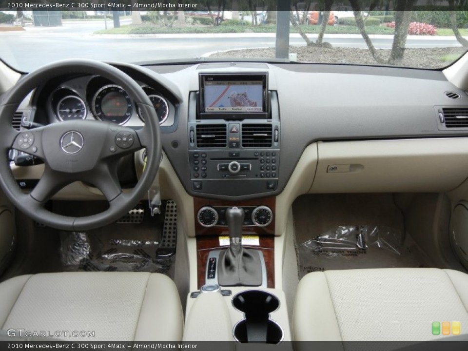 Almond/Mocha Interior Dashboard for the 2010 Mercedes-Benz C 300 Sport 4Matic #56765946
