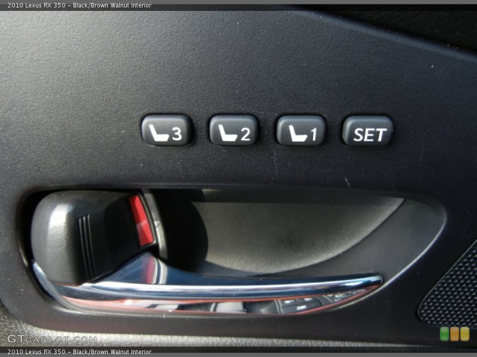 Black/Brown Walnut Interior Controls for the 2010 Lexus RX 350 #56766501