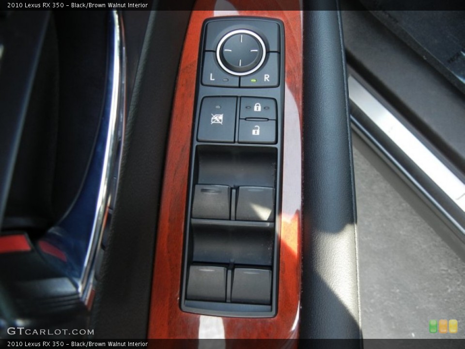Black/Brown Walnut Interior Controls for the 2010 Lexus RX 350 #56766507