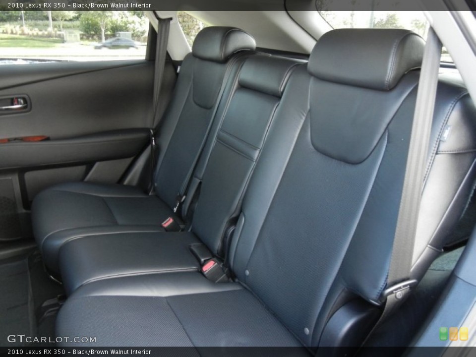 Black/Brown Walnut Interior Photo for the 2010 Lexus RX 350 #56766525