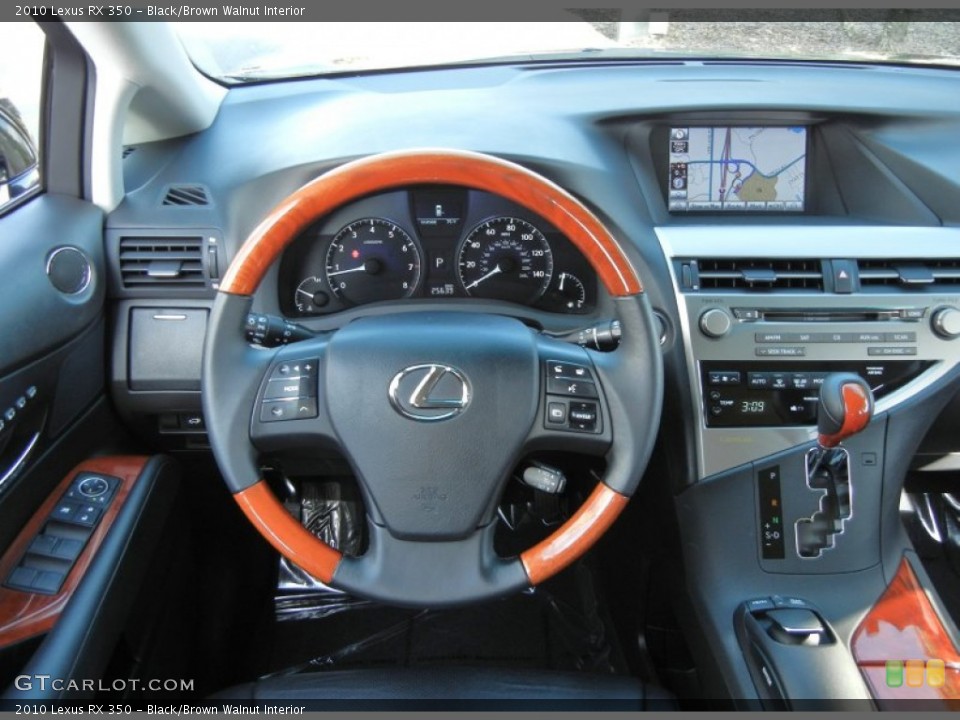 Black/Brown Walnut Interior Steering Wheel for the 2010 Lexus RX 350 #56766573