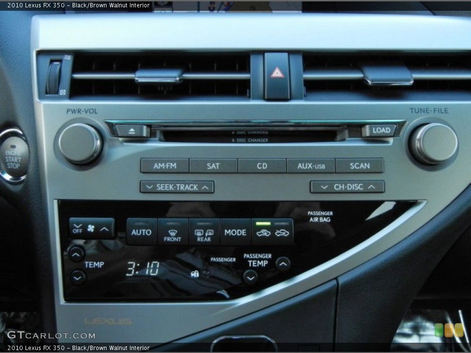 Black/Brown Walnut Interior Controls for the 2010 Lexus RX 350 #56766609
