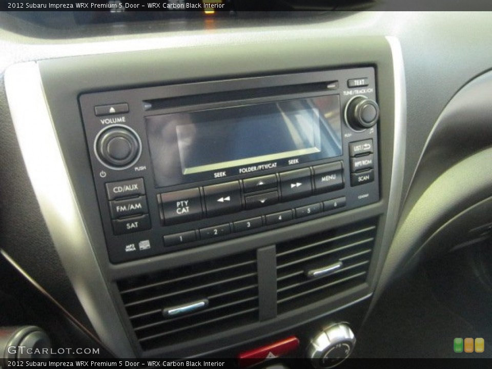 WRX Carbon Black Interior Audio System for the 2012 Subaru Impreza WRX Premium 5 Door #56767320