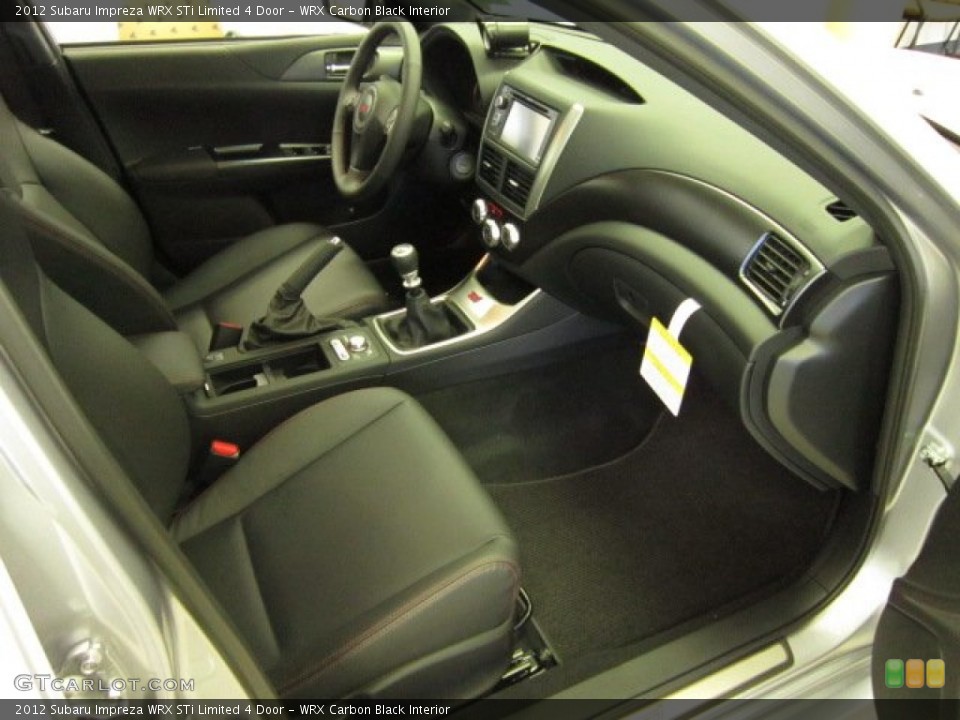 WRX Carbon Black Interior Photo for the 2012 Subaru Impreza WRX STi Limited 4 Door #56767398