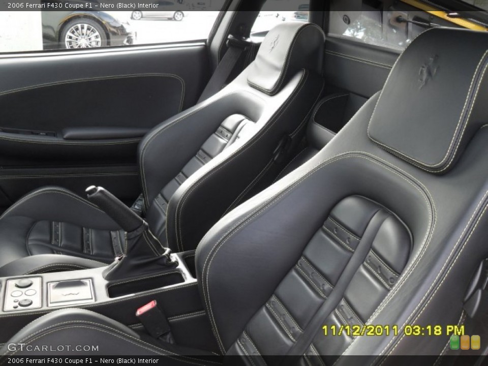 Nero (Black) Interior Photo for the 2006 Ferrari F430 Coupe F1 #56770329