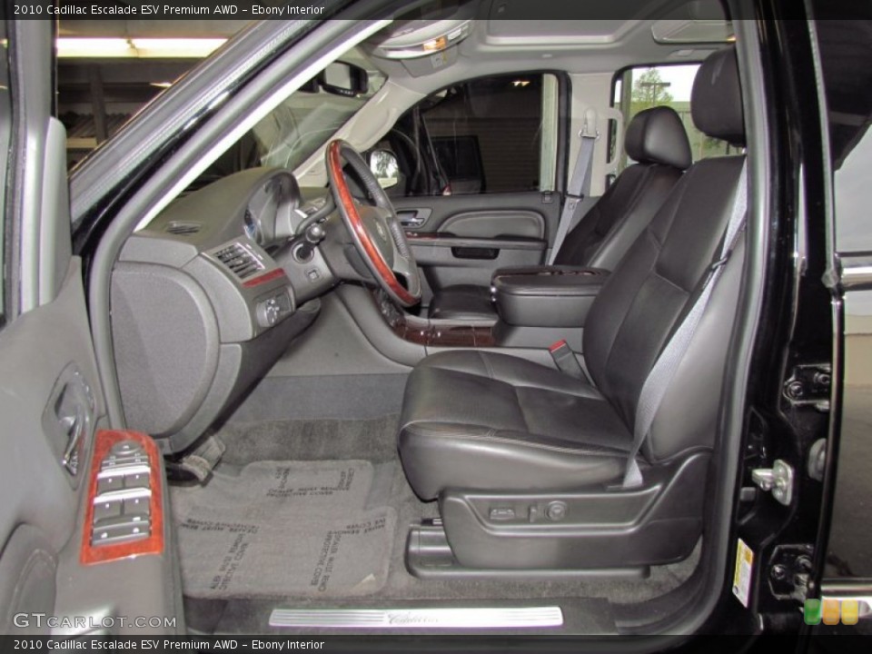 Ebony Interior Photo for the 2010 Cadillac Escalade ESV Premium AWD #56770470