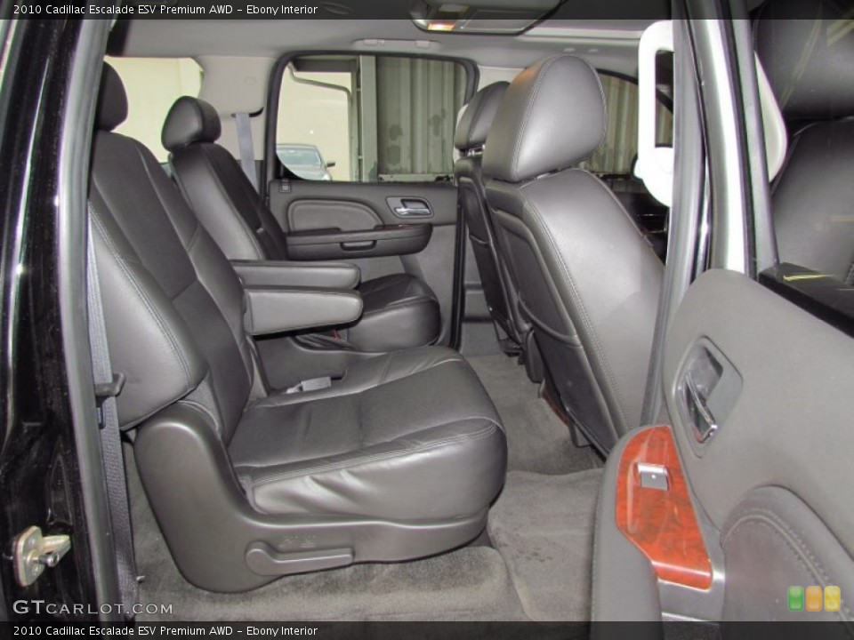 Ebony Interior Photo for the 2010 Cadillac Escalade ESV Premium AWD #56770485