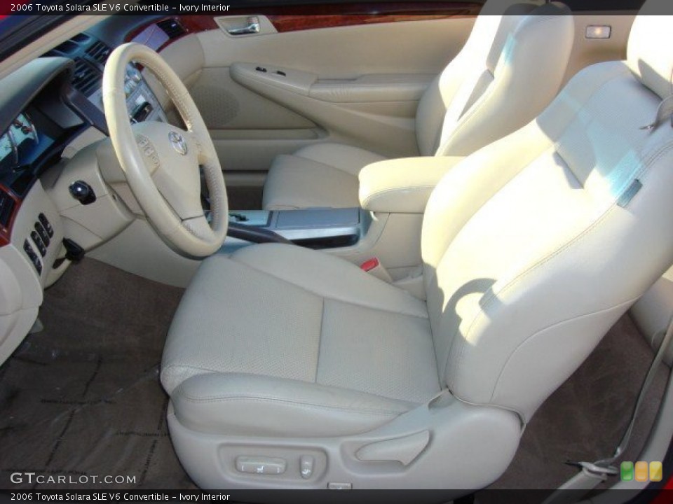 Ivory Interior Photo for the 2006 Toyota Solara SLE V6 Convertible #56771994