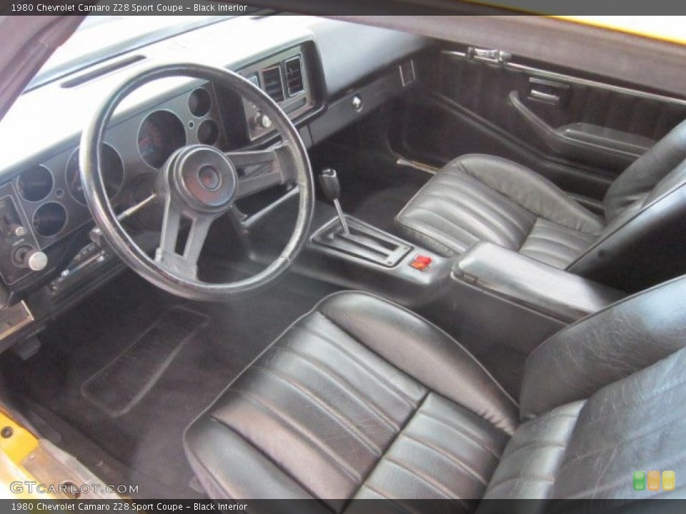 Black Interior Prime Interior for the 1980 Chevrolet Camaro Z28 Sport Coupe #56773374