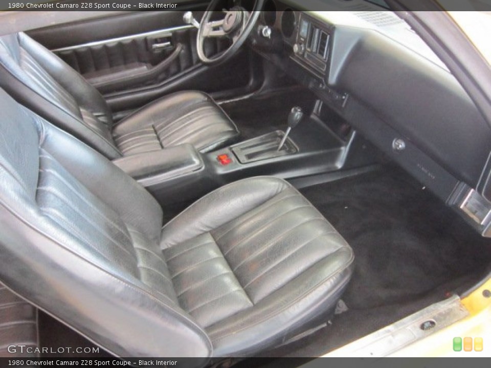 Black Interior Photo for the 1980 Chevrolet Camaro Z28 Sport Coupe #56773436