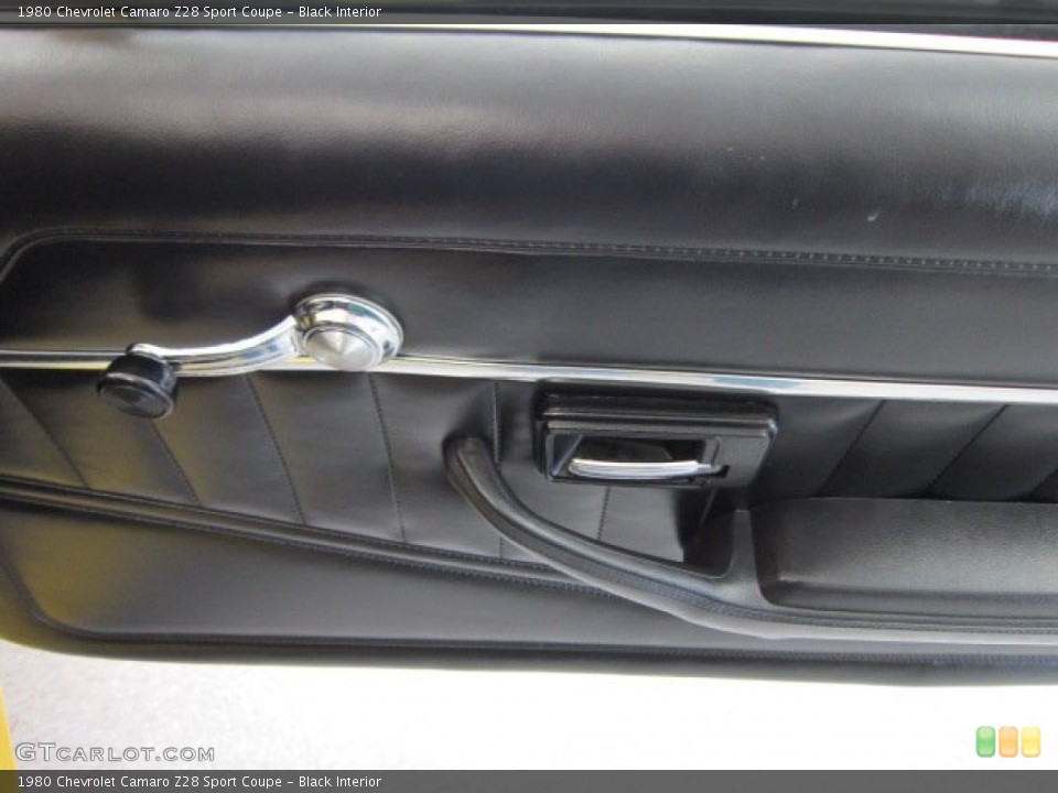 Black Interior Door Panel for the 1980 Chevrolet Camaro Z28 Sport Coupe #56773443