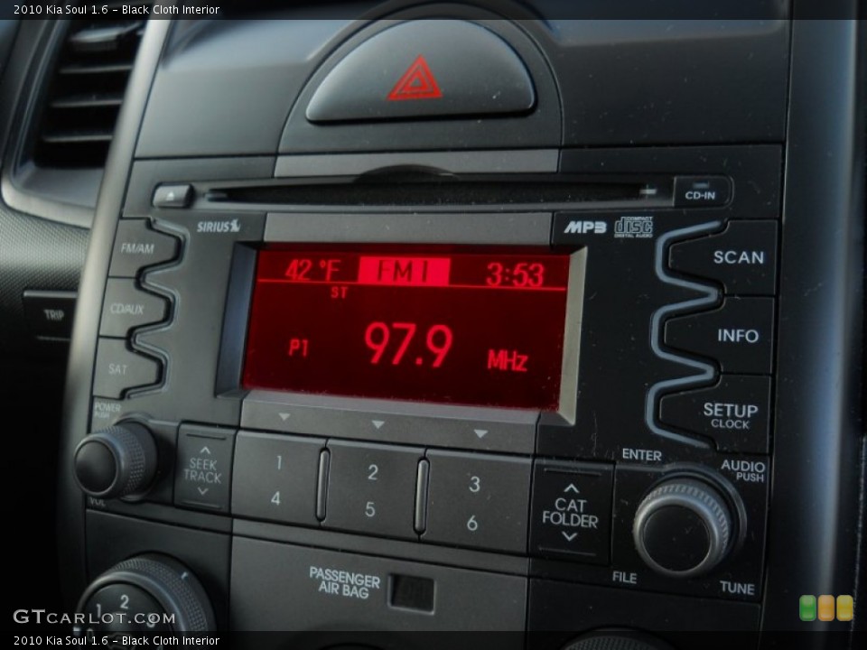 Black Cloth Interior Audio System for the 2010 Kia Soul 1.6 #56774130